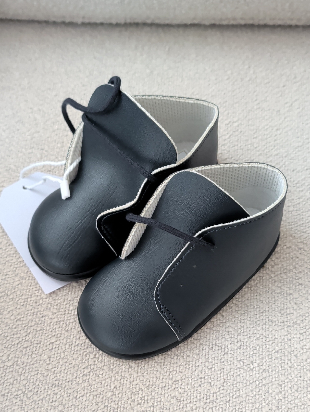 Classic Navy Kids Lace-Up Shoes